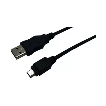 LogiLink USB 2.0 Cable, USB-A Male to Mini-USB Male, Black, 3 m
