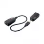 LOGILINK USB 2.0 Cat.5 Extender, 50 m, Pigtail, Black