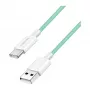 LogiLink USB 2.0 Type-C Cable, A/M to C/M, 480 Mbps, 60W, Nylon, Green, 0.5 m