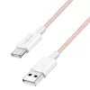 LogiLink CU0324 USB 2.0 Type-C Cable, A/M to C/M, 480 Mbps, 60W, Nylon, Pink, 1 m