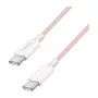 LogiLink USB 2.0 Type-C to Type-C Cable, 1m, 60W Power Delivery, Nylon Braided, Pink
