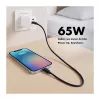 Logilink USB-A/C Charger 65 W GaN, 1x USB-A (QC), 1x USB-C (PD), White