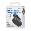 Logilink USB-A/C Charging Kit, 15 W, Each 1x USB-A, 1x USB-C, Black
