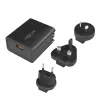 Logilink USB-A Travel Charger, 18 W, GaN, 1-Port, 1x USB-A (QC), Black