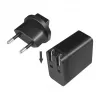 Logilink USB-A Travel Charger, 18 W, GaN, 1-Port, 1x USB-A (QC), Black