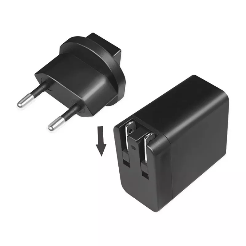 Logilink USB-A Travel Charger, 18 W, GaN, 1-Port, 1x USB-A (QC), Black
