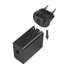 Logilink USB-A Travel Charger, 18 W, GaN, 1-Port, 1x USB-A (QC), Black