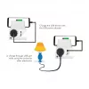 LogiLink USB-A Wall Charger 10.5W 2-Port with Charging Cradle, White