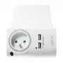 LogiLink USB-A Wall Charger 10.5W 2-Port with Charging Cradle, White
