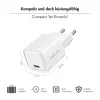 LogiLink USB-C Charger 20W GaN, 1-Port, USB Power Delivery, White