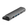 LOGILINK USB-C Docking Station, 7-Port, USB 3.2 Gen1, 100W PD, 4K HDMI, for iPad, Aluminium (UA0385)
