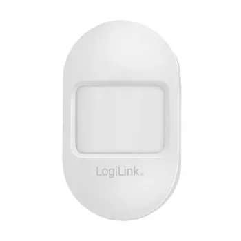 Logilink WiFi Smart PIR Motion Sensor, Tuya Compatible, 2.4GHz, 120° Detection, 8m Range, White