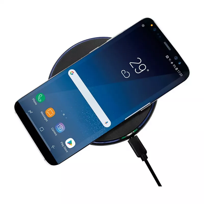LogiLink Wireless Table Fast Charger 10 W Qi Charging Pad Black