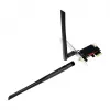 LogiLink WL0248 PCI-Express Wi-Fi 6E AX5400 Tri-Band Card with Bluetooth 5.2, 2.4/5/6 GHz, 2x Detachable 5 dBi Antennas, Intel AX210, WPA3, Windows 10/11 & Linux
