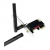 LogiLink WL0248 PCI-Express Wi-Fi 6E AX5400 Tri-Band Card with Bluetooth 5.2, 2.4/5/6 GHz, 2x Detachable 5 dBi Antennas, Intel AX210, WPA3, Windows 10/11 & Linux