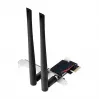 LogiLink WL0248 PCI-Express Wi-Fi 6E AX5400 Tri-Band Card with Bluetooth 5.2, 2.4/5/6 GHz, 2x Detachable 5 dBi Antennas, Intel AX210, WPA3, Windows 10/11 & Linux