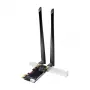 LogiLink WL0248 PCI-Express Wi-Fi 6E AX5400 Tri-Band Card with Bluetooth 5.2, 2.4/5/6 GHz, 2x Detachable 5 dBi Antennas, Intel AX210, WPA3, Windows 10/11 & Linux