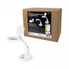 LogiLink WZ0059 LED Magnifying Lamp with Desktop Stand, 3 Diopter (1.75x), 40 SMD LEDs, 6.5W, Daylight White, Black