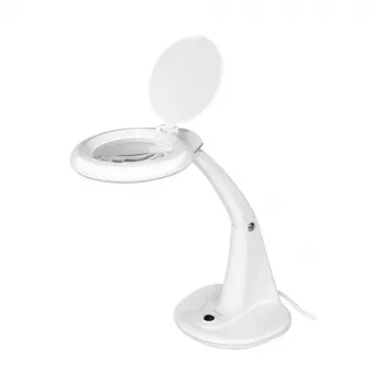LogiLink WZ0059 LED Magnifying Lamp with Desktop Stand, 3 Diopter (1.75x), 40 SMD LEDs, 6.5W, Daylight White, Black