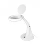 LogiLink WZ0059 LED Magnifying Lamp with Desktop Stand, 3 Diopter (1.75x), 40 SMD LEDs, 6.5W, Daylight White, Black