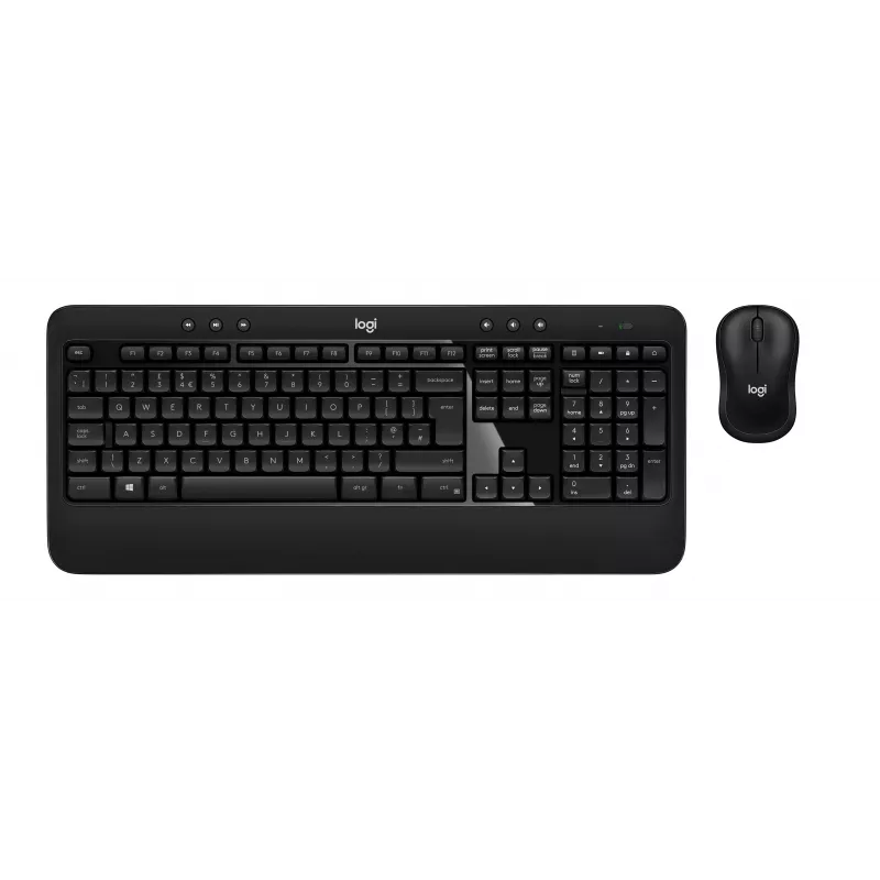 Logitech Advanced Combo Wireless Keyboard and Mouse Set - Black
