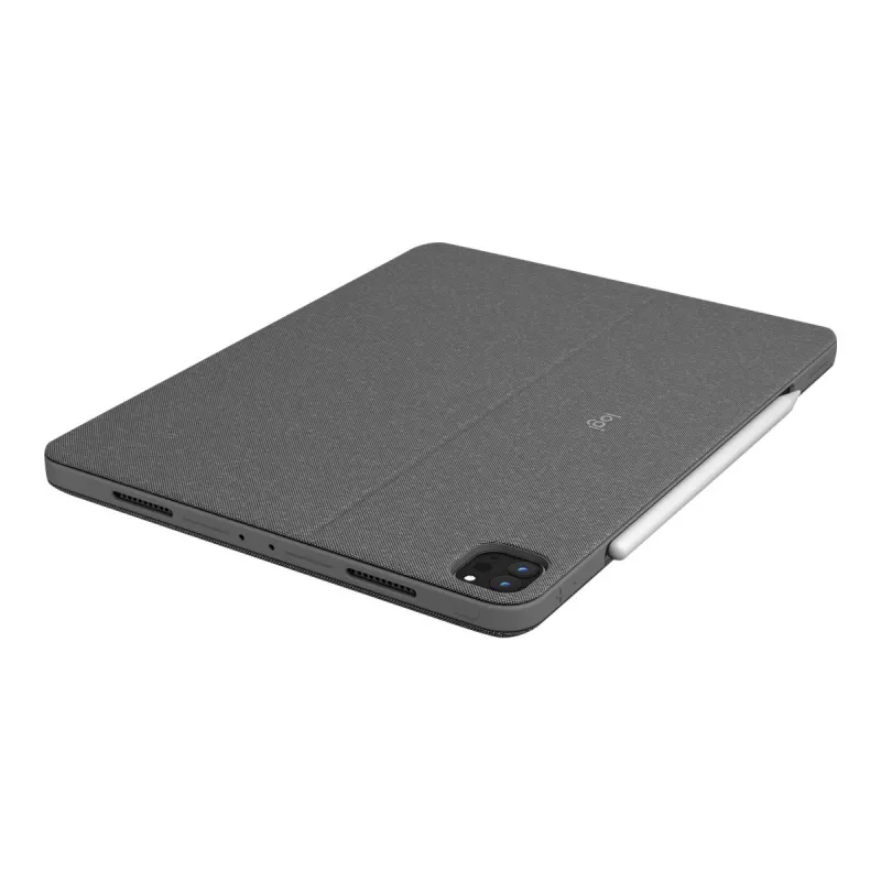 Logitech Combo Touch Keyboard Case with Trackpad for iPad (7th, 8th, 9th Gen) - Pan Nordic Layout - Graphite