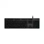 Logitech G512 Carbon Mechanical Gaming Keyboard - GX Brown Tactile, LIGHTSYNC RGB, USB Passthrough, Aircraft-Grade Aluminum, Full Size