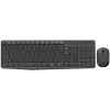 Logitech MK235 Wireless Keyboard & Mouse Set, 2.4GHz RF, QWERTZ Layout, Black, USB Receiver – 920-008031