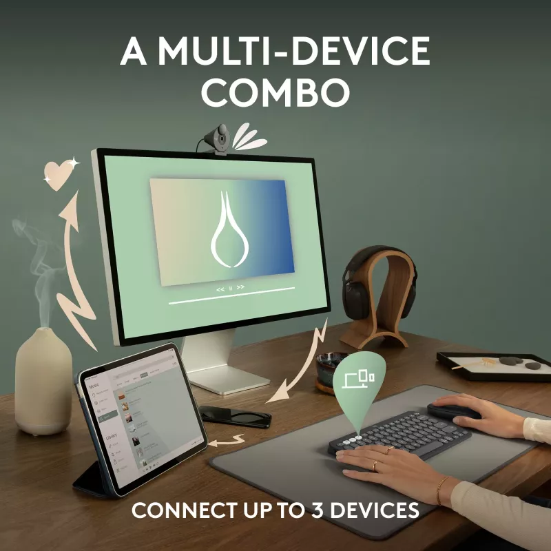 Logitech Pebble 2 Combo - Keyboard and Mouse Set