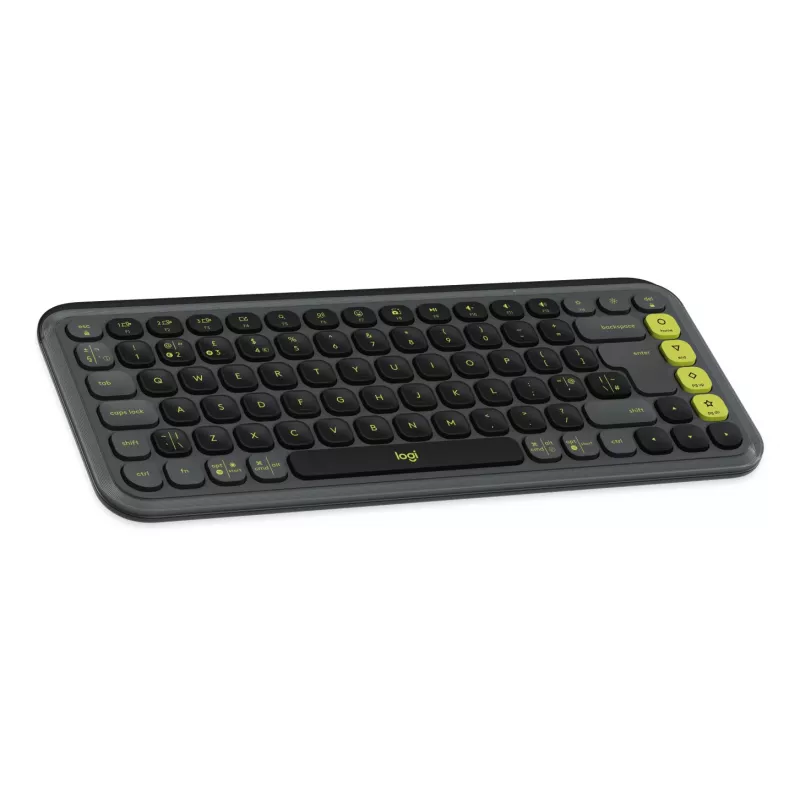 Logitech POP Icon Keys Wireless Compact Mechanical Keyboard, Blast Yellow