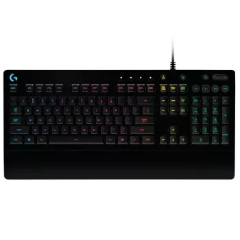 Logitech Prodigy G213 Prodigy Gaming Keyboard - Backlit RGB, QWERTY US English, Spill-Resistant, Integrated Palm Rest