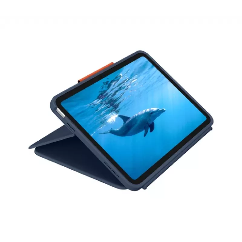 Logitech Rugged Combo 4 Keyboard Case for iPad 10th Gen - Classic Blue (French AZERTY Layout)