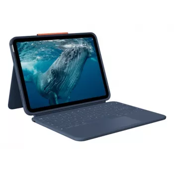 Logitech Rugged Combo 4c Touch Classic Blue (CH) Keyboard Case with Trackpad for iPad 7/8/9