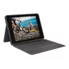 Logitech Rugged Folio Graphite Keyboard Case for iPad 7th/8th/9th Gen - Military-Grade Protection, Smart Connector, Spill-Resistant Keys