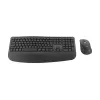 Logitech Signature Comfort Plus Combo MK880 for Business - Keyboard and Mouse Set - Full Size - with LED Battery Indicator - Wireless - USB-C, Bluetooth LE - QWERTZ - German - Graphite