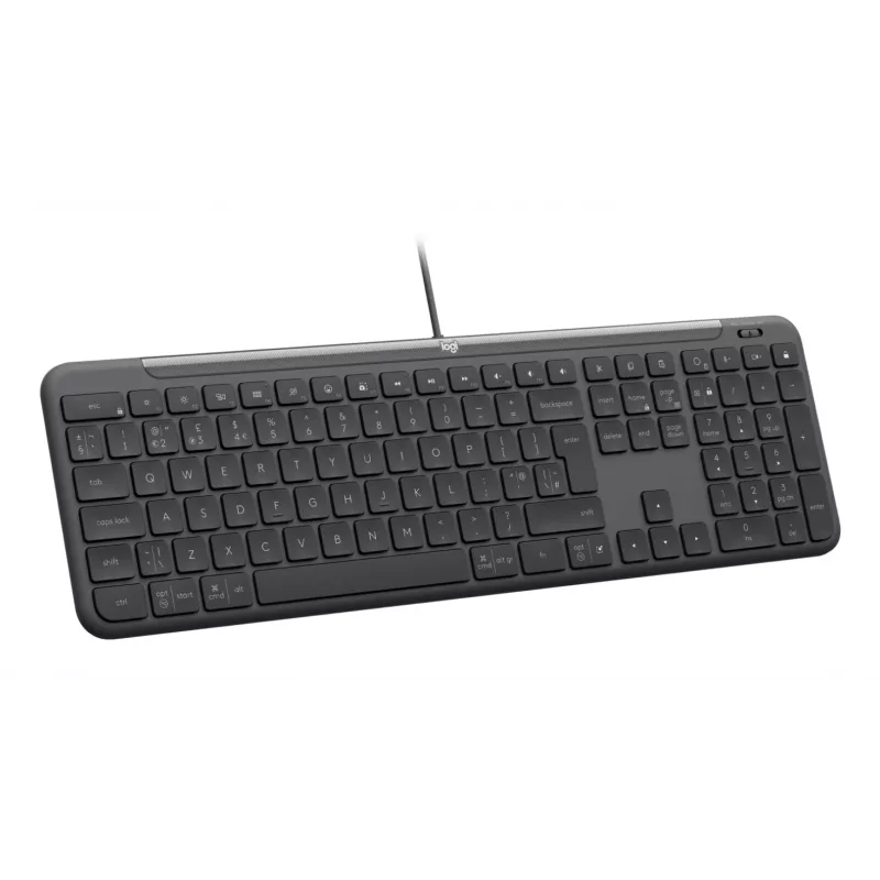 Logitech Signature Slim Wired K620 for Business Keyboard, QWERTY Layout, Graphite