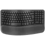 Logitech Wave Keys and Lift Combo - Ergonomic Wireless Keyboard and Vertical Mouse Set, Graphite