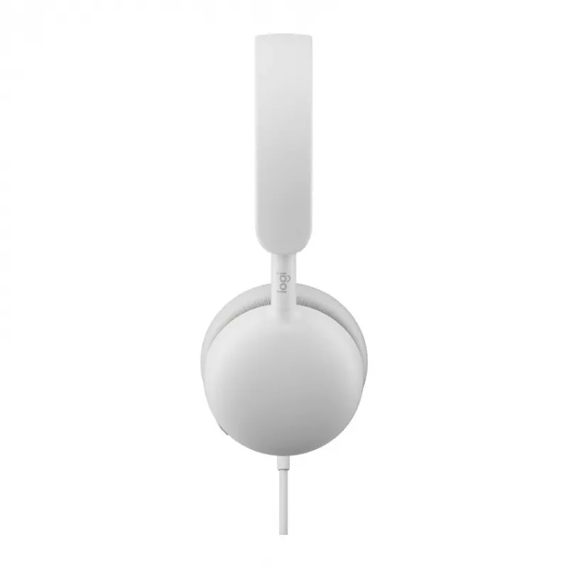 Logitech Zone Wired 2 On-Ear USB-C Headset with Noise-Cancelling Boom Mic, Off-White