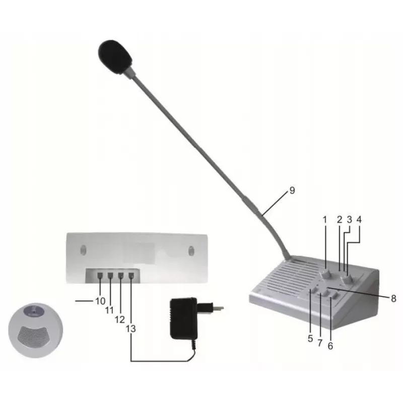 LONBON SD-2006DL+ Full-Duplex Cash Register Intercom System