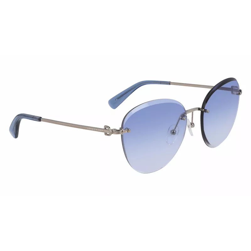 LONGCHAMP LO128S-719 Women's Butterfly Sunglasses Gold Frame Brown Gradient Lens 58/18/140 mm