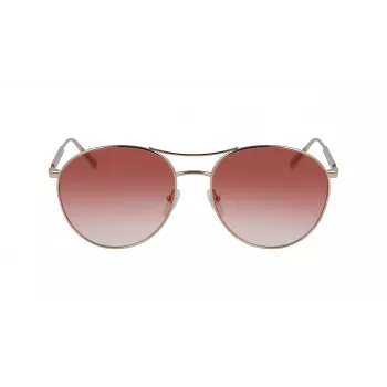 Longchamp LO133S-59770 Women's Butterfly Sunglasses, Havana Frame, Brown Gradient Lens, 59mm