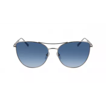 Longchamp LO134S-715 Women's Sunglasses Gold-Tone Metal Butterfly Frame Brown Gradient Lens 58mm