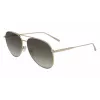 LONGCHAMP LO139S712 Women's Butterfly Sunglasses - Black Frame Grey Gradient Lens 59mm