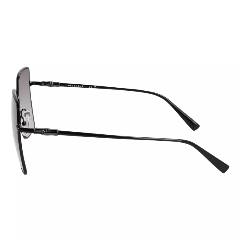 Longchamp LO173S5715001 Women's Sunglasses - Black Frame, Grey Lens, 57mm