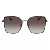 Longchamp LO173S5715001 Women's Sunglasses - Black Frame, Grey Lens, 57mm