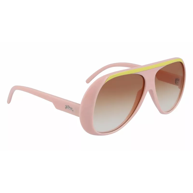 Longchamp LO664S-601 Women's Sunglasses, Red Havana, Brown Gradient, 59mm