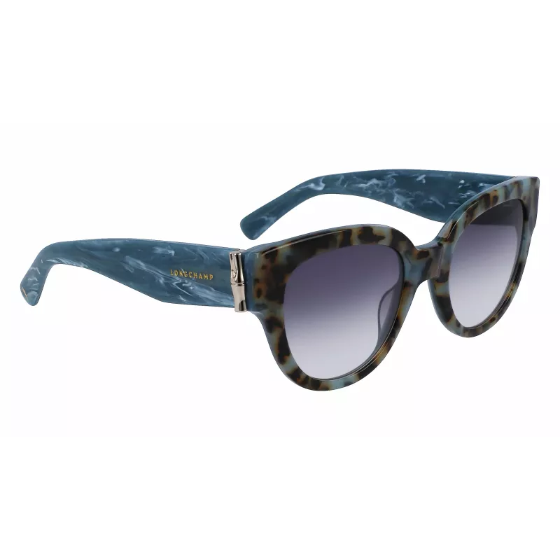 LONGCHAMP LO733S Women's Rectangular Acetate Sunglasses Havana Brown Gradient 52mm