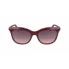 Longchamp LO738S Women's Sunglasses – Havana Acetate Frame, Brown Gradient Lens, UV400, 53/18/140 mm