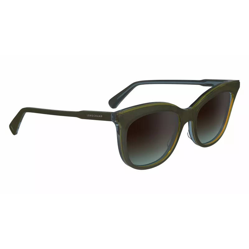 LONGCHAMP LO738S5318310 Women's Butterfly Sunglasses Havana Brown 53mm