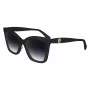 LONGCHAMP LO742S-001 Women's Sunglasses - Black Frame, Gradient Grey Lens, 54mm